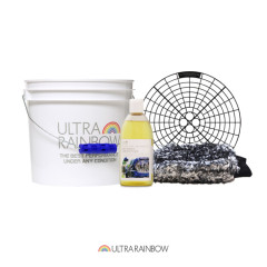 울트라레인보우 세차용품 키트 Ⅱ (세차버킷 에어그립 버킷필터 중성카샴푸 워시미트)